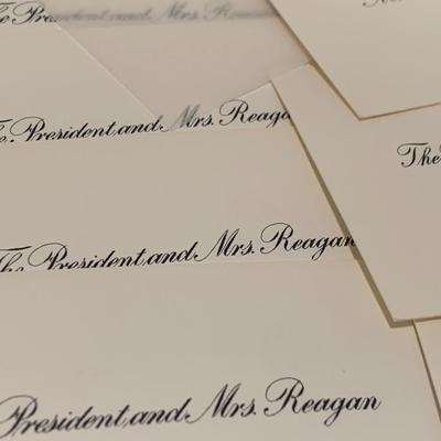 White House Place Cards Lot Reagan Bush Clinton Obama