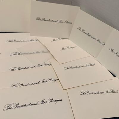 White House Place Cards Lot Reagan Bush Clinton Obama