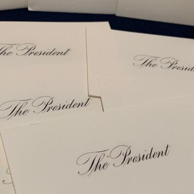 White House Place Cards Lot Reagan Bush Clinton Obama