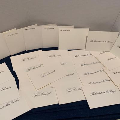 White House Place Cards Lot Reagan Bush Clinton Obama