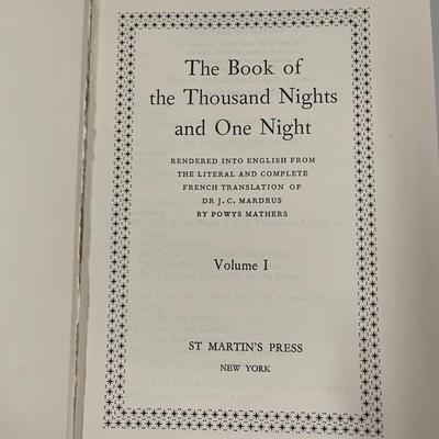 The Thousand Nights and One Night In 4 Volumes by Powys Mathers