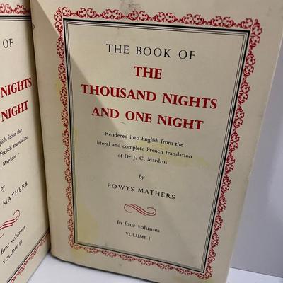 The Thousand Nights and One Night In 4 Volumes by Powys Mathers