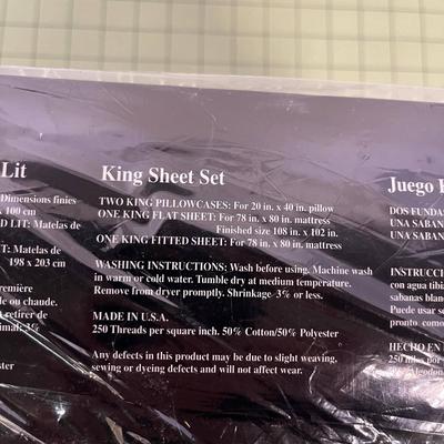 KING SHEETS - 250 Thread Count, 4 pieces