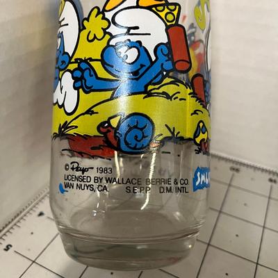 Vintage 1983 Smurf Glasses