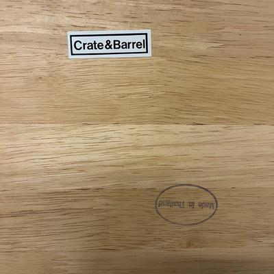 Crate & Barrel Foldable Wooden Shelves - 28x11.5x37