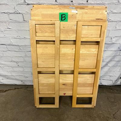 Crate & Barrel Foldable Wooden Shelves - 28x11.5x37