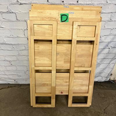 Crate & Barrel Foldable Wooden Shelves - 28x11.5x37