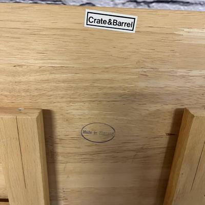 Crate & Barrel Foldable Wooden Shelves - 28x11.5x37