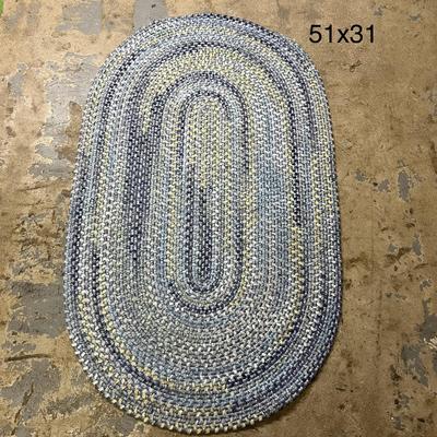 Woven Oval Rug - 51x31