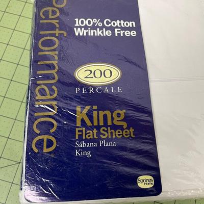 KING SHEETS - 200 Thread Count Fitted & Flat