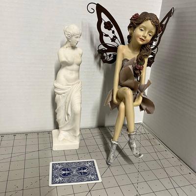 Greek Roman Statue & Fairy Statue
