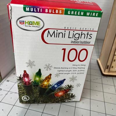 Multi-Colored Mini Lights and Advent Calendar