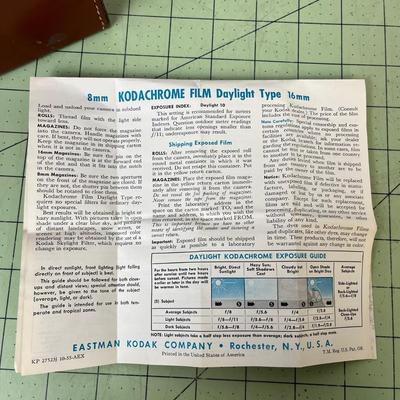 Vintage 1965 Kodak Instamatic M6 Movie Camera with Film and Case