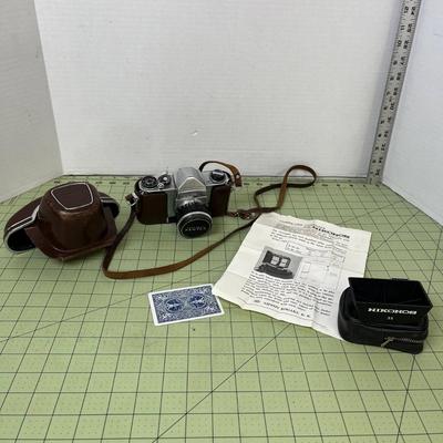 Vintage Honeywell Pentax Camera with Case & Nikonos Underwater Viewfinder