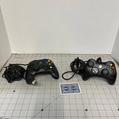 XBox Wired Black Controllers