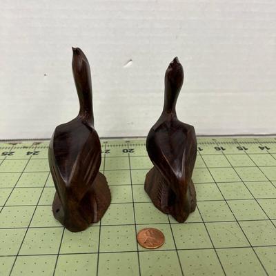 Wooden Pelican Statues