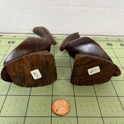 Wooden Pelican Statues