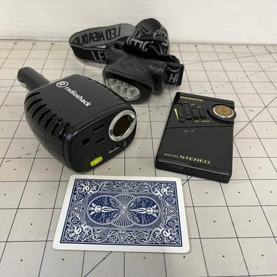 Power Inverter, Head Lamp, and AM/FM Radio