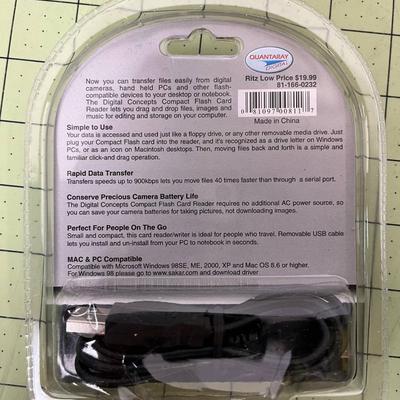 Digital Camera Compact Flash Card and Adapter