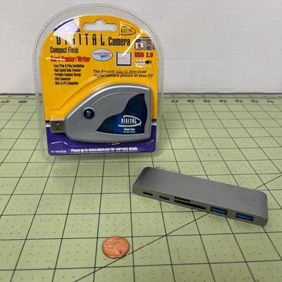 Digital Camera Compact Flash Card and Adapter