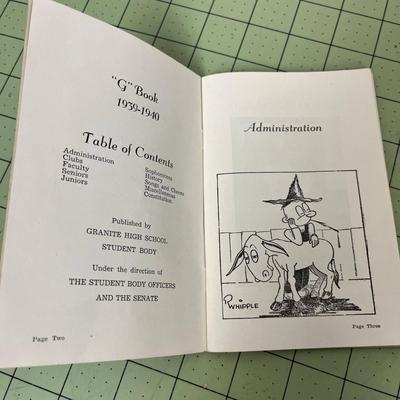 1951- 1953 Granite Highschool Handbooks & 1949-50 Olympus Jr High