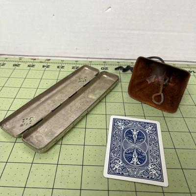 Vintage Tin Case and Bell