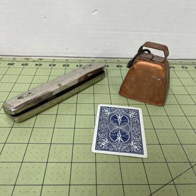 Vintage Tin Case and Bell