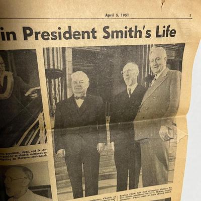 Vintage Salt Lake Telegram - April 5, 1951