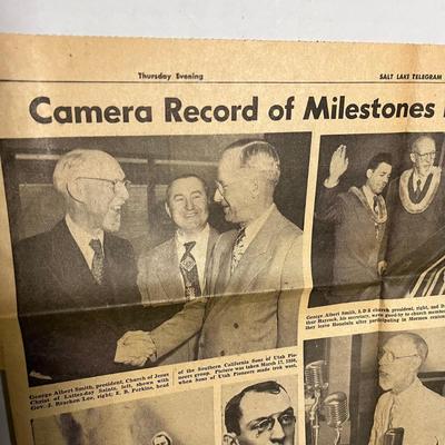 Vintage Salt Lake Telegram - April 5, 1951