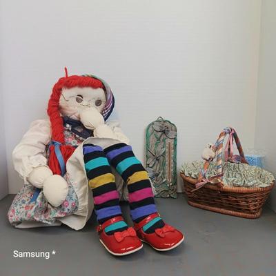 Raggedy Doll, Dragonfly Thermostat, Basket