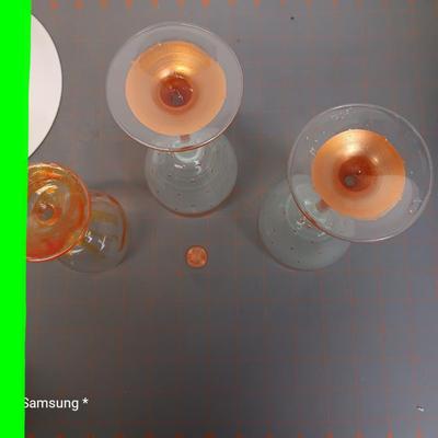 Decorative Fruit Plate with Display, Wine Glasses