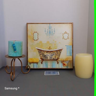 Bathtub Art and Candles