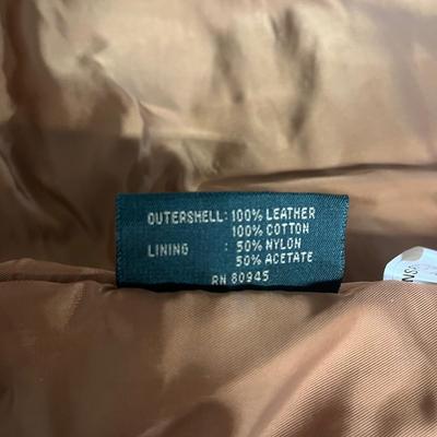 Orvis Leather Vest - Size Large great condition