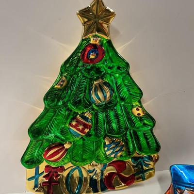 Christmas Tree & Little Drummer Boy Holiday Cookie Plates