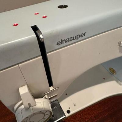 Lot 229 Sewing table with Elna super sewing machine