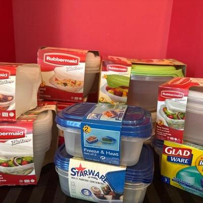 Lot 244 food storage containers