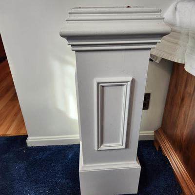 Ornate Wood Column Pedestal Plant Stand 12"x12"x 32"H