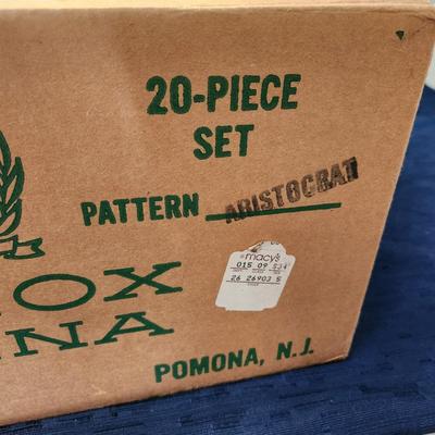 37 piece set Lenox Aristocrat China Lot includes box of Four 5 piece place setting