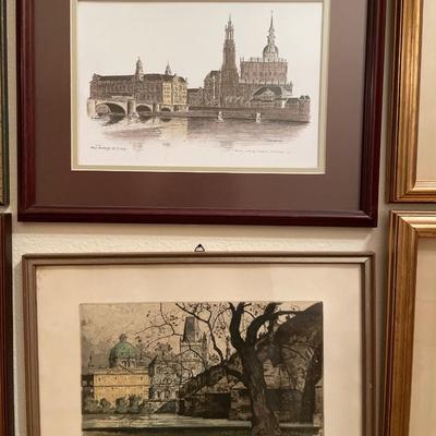 Multiple framed art works