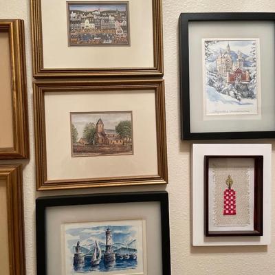 Multiple framed art works