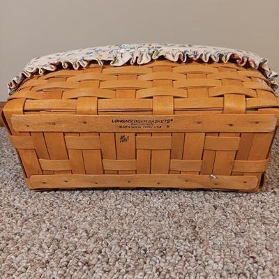LOT 37K: Longaberger Mother's Day Basket with Tapered Floral and Letter Baskets