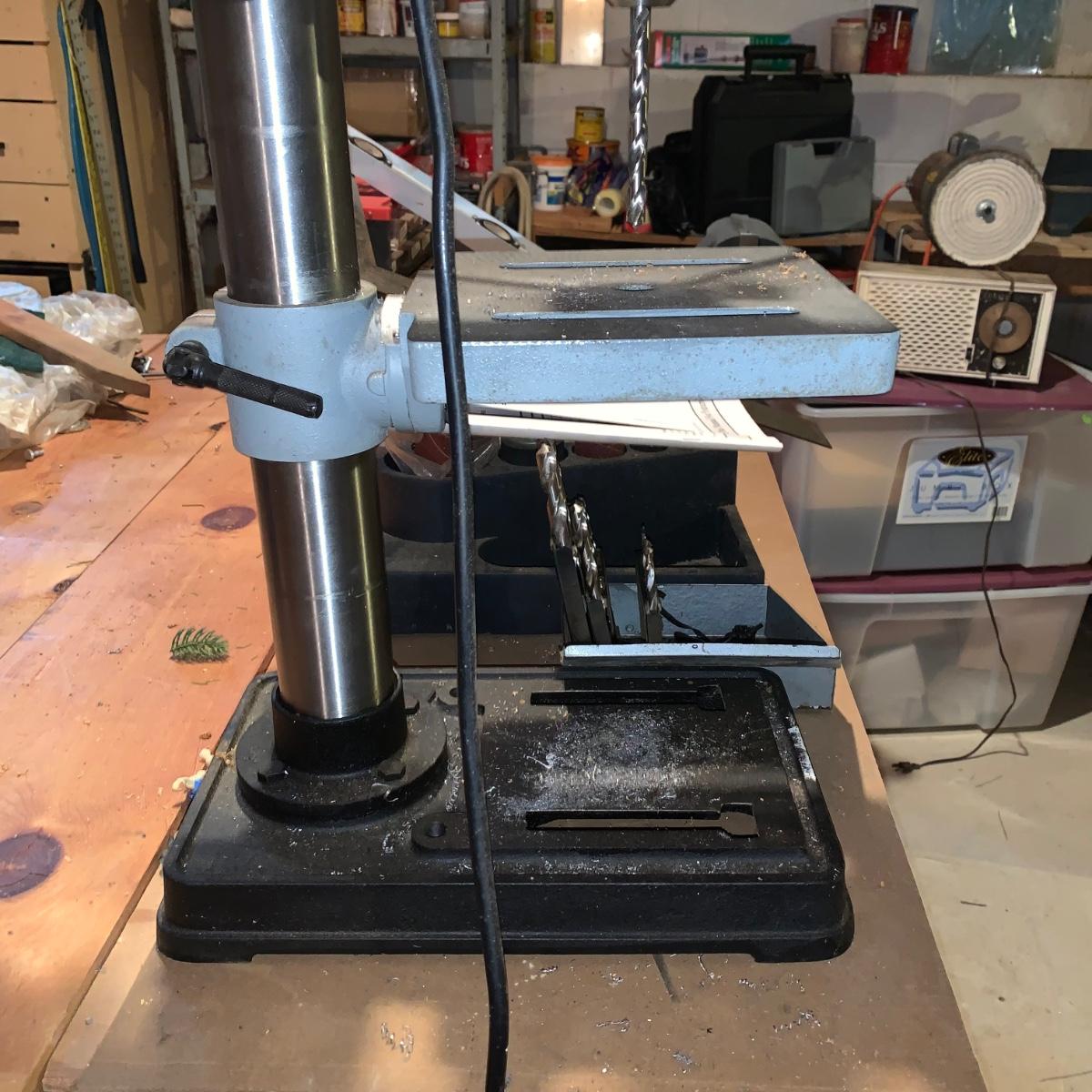 LOT 161R Ryobi Drill Tabletop Drill Press & More