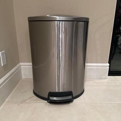 Lot 262 stainless steel trash can