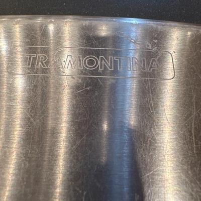 Lot 262 stainless steel trash can