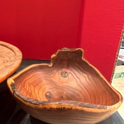 Lot 270 Two wood bowls