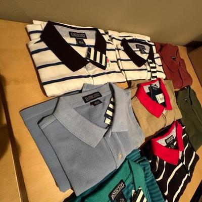 Lot 274 six extra large Landsâ€™ End polo shirts, new tags and two extra large Cherokee shirts