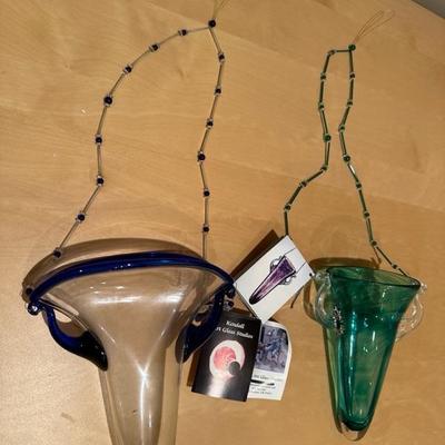 Lot 276 Art glass pieces by Kendall Art glass Studios