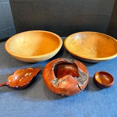 Lot 304 home decor Wood bowls