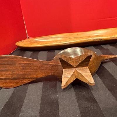 Lot 306 3 handcrafted wood items