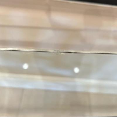 Lot 307 Glass Desk with metal frame